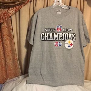 Pittsburgh Steelers NFL Super Bowl Champions short sleeve tee shirt